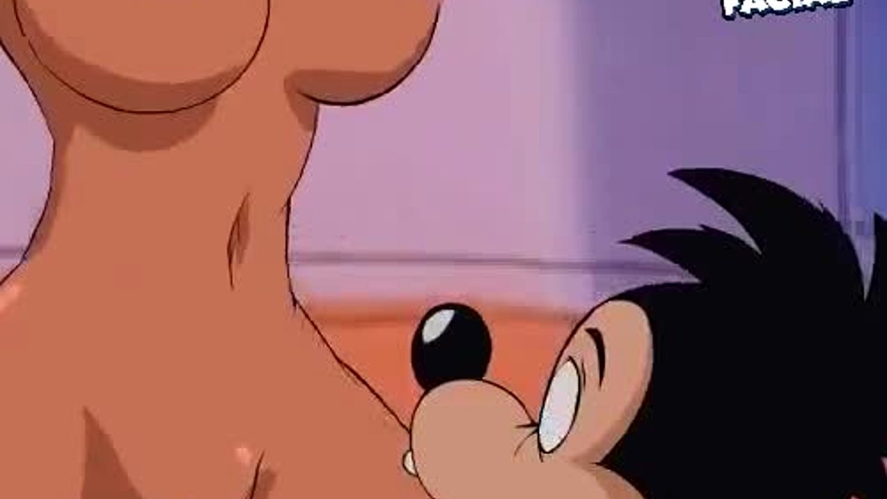 Goofys son knullar en kåt rödhårig MILF bredvid (cartoon porn) bild Foto bild